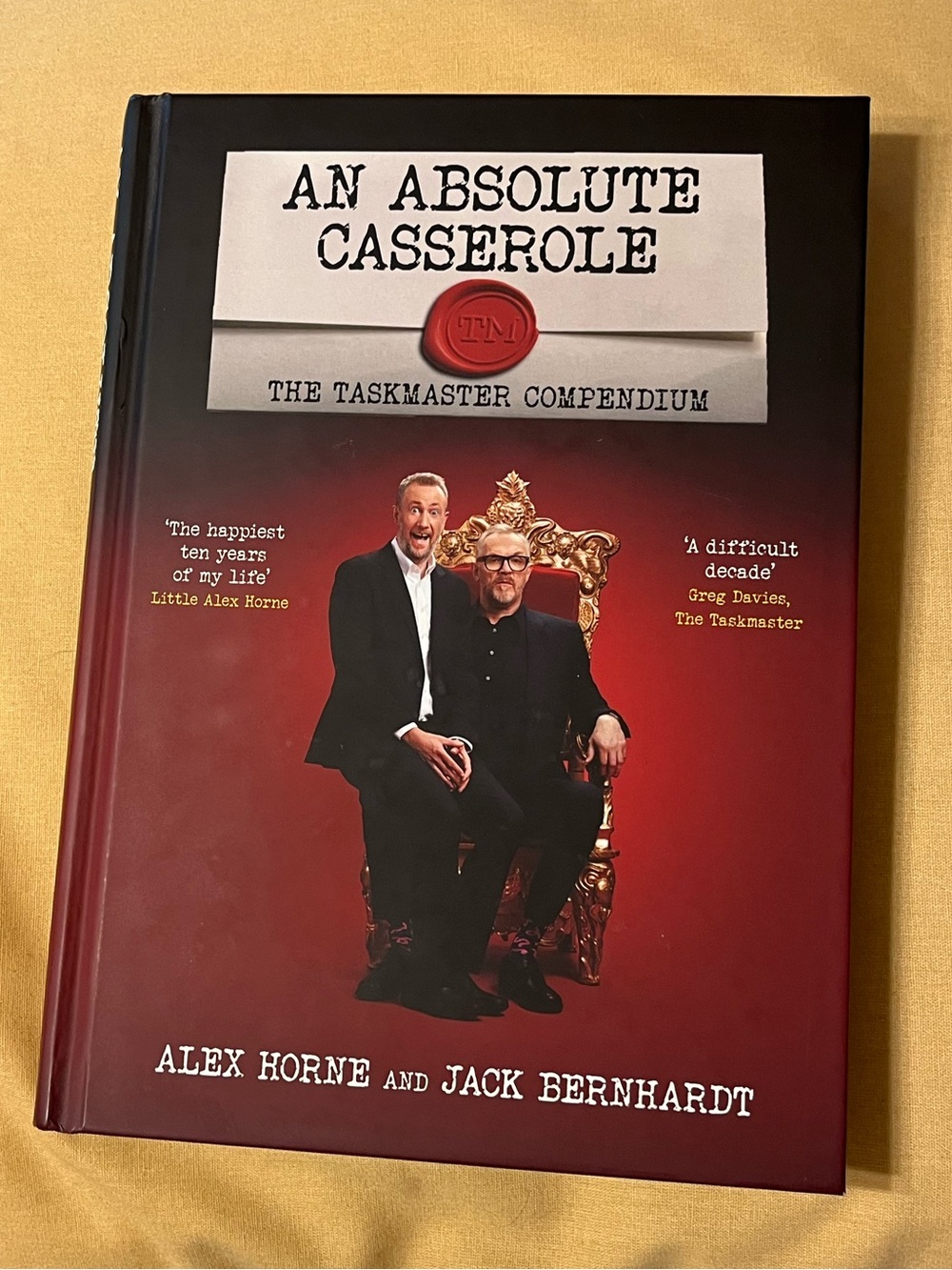Taskmaster - An Absolute Casserole - Hardback Book - Like New